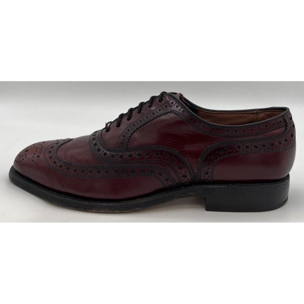 Allen Edmonds MCALLISTER Wing-Tip Burgundy Oxblood Leather Oxfords Men’s Size 6C - Picture 6 of 12
